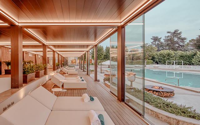Moderner Wellness Bereich im Palazzo Fiuggi, Italien